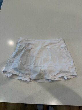 lululemon athletica White Athletic Skirt with Interior Tag